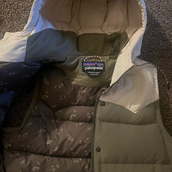 Patagonia down Two-Tone Puffer Vest with Hood - Picture 2 of 2